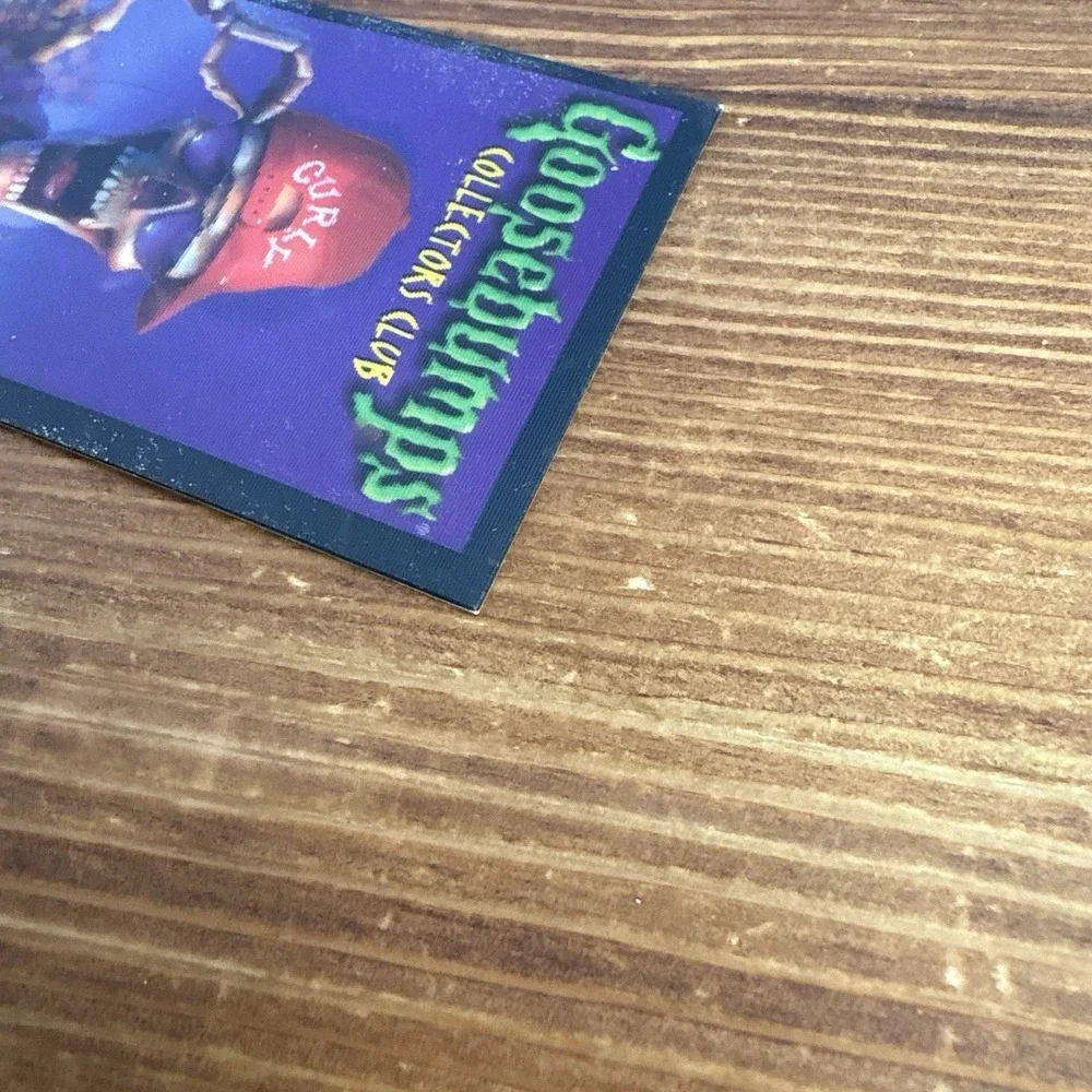 1997 Vintage Goosebumps Collectors Club Slappy Lenticular Hologram Card Rare‎